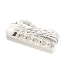 Мережевий подовжувач-фільтр PowerPlant 3x1,5 мм², 5 розеток, 7 м (PPSA10M70S5B)