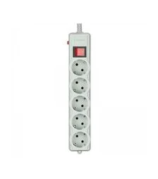 Мережевий подовжувач-фільтр Gembird 5 розеток, сірий, 1,8 м (SPG5-G-6G-PRO)