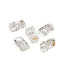 Конектор Cablexpert RJ-45, Cat.5e, UTP, 8P8C, 10 шт, позолочені контакти (LC-8P8C-001/10)