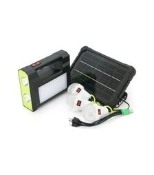 Фонарь переносной GD-C7, Solar charging, 3W, 1+1 режим, черный (GD-C7)