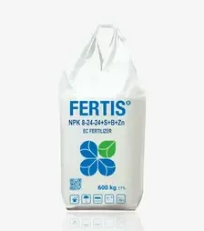 Добриво комплексне Fertis NPK 8-24-24+7,5SO3+0,02B+0,02Zn (Фертіс), 600 кг