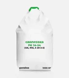 Добриво комплексне Granfoska PK 14-24 (Ca, Mg, S 20-2-2) (Гранфоска), 1 000 кг (Україна)