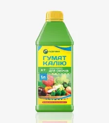 Стимулятор роста Гумат Калия для овощей, 1 л (Галичина)