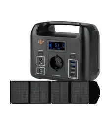 Зарядная станция LogicPower CHARGER 160+ Портативная солнечная панель LPS 100W, 0,2 кВт