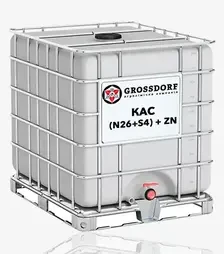 Добриво азотне КАС (N26+S4) + ZN, 1 000 л (Гросдорф)