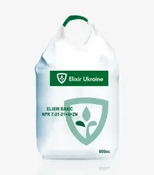 Добриво комплексне Elixir Basic NPK 7-21-21+S+Zn (Еліксір Бейсік), 600 кг (Elixir Zorka)