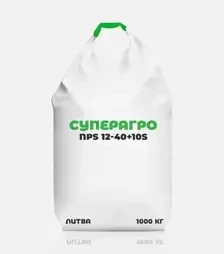 Добриво фосфорне Суперагро NPS 12-40+10S, 1 000 кг (Литва)