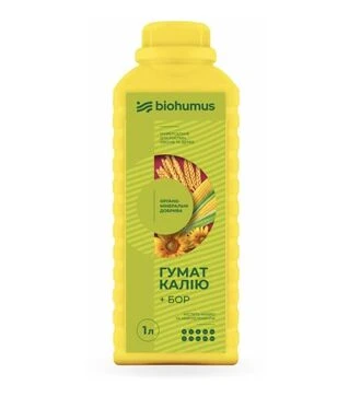 Біодобриво Гумат калію + БОР 1 л (Biohumus)