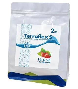 Добриво комплексне S 14-6-25+3,2MgO+МE, 2 кг (TERRAFLEX)