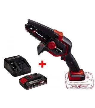 Пила цепная аккумуляторная Einhell GE-PS 18/15 Li BL Kit PXC 18В 4.8 м/с 1.1кг с АКБ