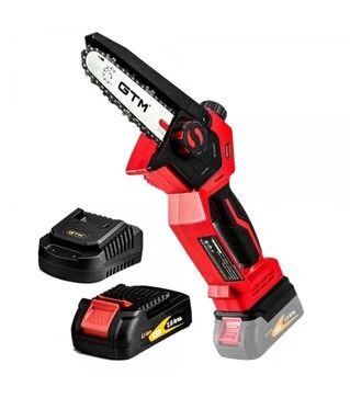 Пила цепная аккумуляторная GTM CS18/127BL, 18 В, АКБ + зарядное устройство (CS18/127BL KIT)