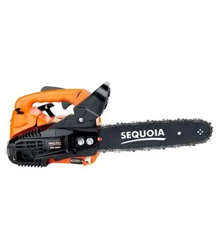 Пила цепная бензиновая SEQUOIA, 0.8 кВт, длина шины 30 см, цепь 3/8”, толщина шины 1.3 мм, вес 3.8 кг, топливный бак 0.23 л, масляный бак 0.21