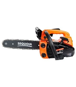 Пила цепная бензиновая SEQUOIA, 0.8 кВт, длина шины 30 см, цепь 3/8”, толщина шины 1.3 мм, вес 3.8 кг, топливный бак 0.23 л, масляный бак 0.21