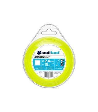 Леска для триммера Cellfast, квадрат 2,4 мм, 15 м (35-013)