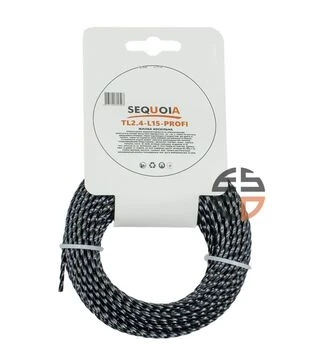 Волосінь для тримера SEQUOIA TL2,4-L15-Profi кручений квадрат 2,4 мм, 15 м