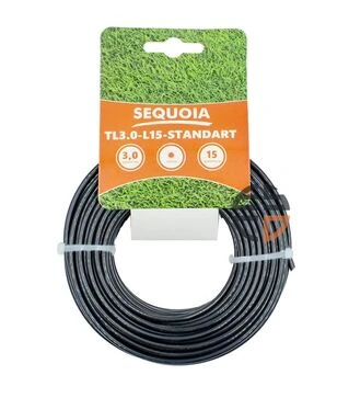 Леска для триммера SEQUOIA TL3,0-L15-Standart круглая 3,0 мм, 15 м