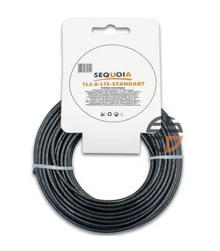 Леска для триммера SEQUOIA TL3,0-L15-Standart круглая 3,0 мм, 15 м