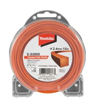 Леска для триммера Makita 2,4мм/15м, квадратная (E-02808)
