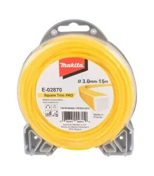 Леска для триммера Makita двухслойная 3 мм/15м (E-02870)