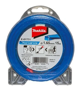 Леска для триммера Makita 1,65мм/15м, клевер (E-01731)