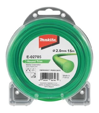 Леска для триммера Makita 2,0мм/15м, круглая (E-02705)