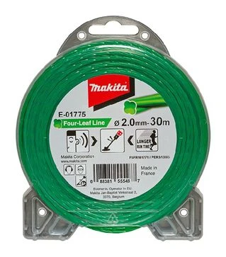 Леска для триммера Makita 2,0мм/30м, клевер (E-01775)