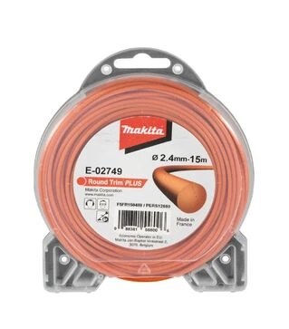 Леска для триммера Makita 2,4мм/15м, круглая (E-02749)
