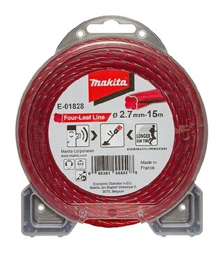 Леска для триммера Makita 2,7мм/15м, клевер (E-01828)