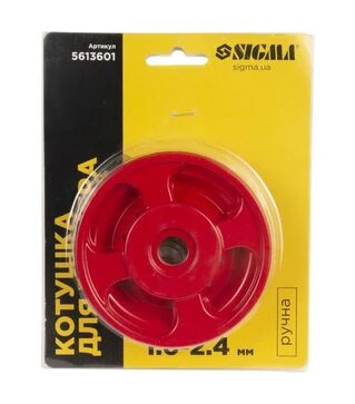Катушка для триммера Sigma ручная Ø25,4мм Ø1,6-2,4мм металл (5613601)