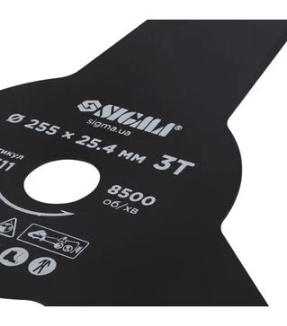 Ніж для тримера Sigma Ø255×25,4мм, 3Т (5624311)