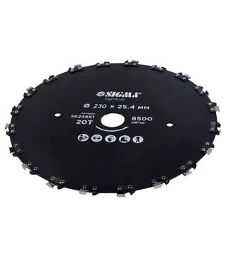 Диск для тримера Sigma Ø230×25,4мм, 20Т, ланцюговий (5624651)