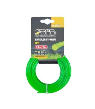 Волосінь для тримера MASTERTOOL кругла, 2,4 мм, 15 м (19-0024)