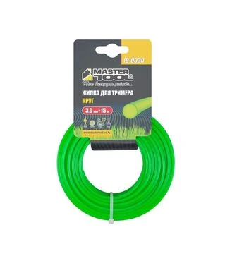 Волосінь для тримера MASTERTOOL кругла, 3 мм, 15 м (19-0030)