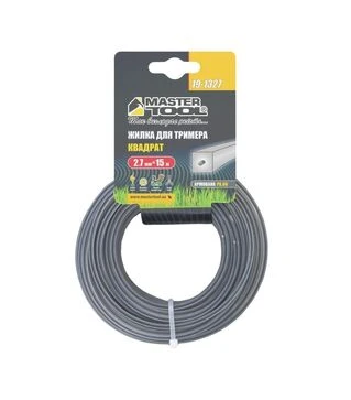 Волосінь для тримера MASTERTOOL квадратна, армована, 2,7 мм, 15 м (19-1327)
