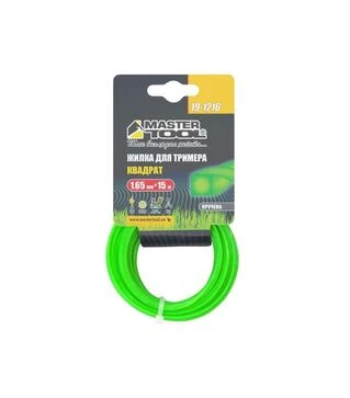 Волосінь для тримера MASTERTOOL квадрат кручений, 1,65 мм, 15 м (19-1216)