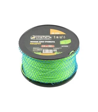 Леска для триммера MASTERTOOL квадрат витая, 2,4 мм, 251 м катушка (19-1724)