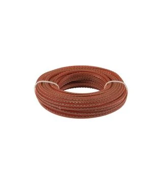 Волосінь для тримера MASTERTOOL ПІРАНЬЯ, квадрат зубчатий, армована, 3 мм, 15 м (19-0630)