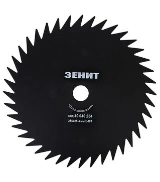 Диск для триммера Зенит 255х25.4 мм, 40 зубцов (40040254)