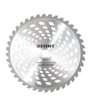 Диск для триммера Зенит 255х25.4 мм 40 ТВС зубцов (40236050)