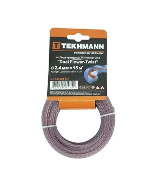 Волосінь для тримера Tekhmann DUAL Flower-Twist, 2,4 мм, 15 м (T.40924015)