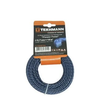 Леска для триммера Tekhmann Flower-Twist, 2,7 мм, 15 м (T.40827015)