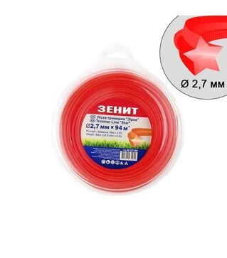 Волосінь для тримера Зеніт зірка 2,7 мм, 94 м (40127094)