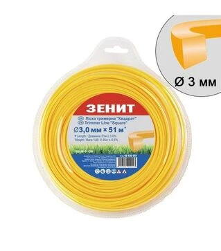 Волосінь для тримера Зеніт квадрат 3,0 мм (40430051)