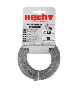 Волосінь для тримера HECHT DUAL POWER 1,65 мм, 15 м, кругла (HECHT10301516)
