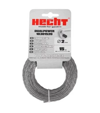 Леска для триммера HECHT 2 мм, 15 м, круглая (HECHT10301520)