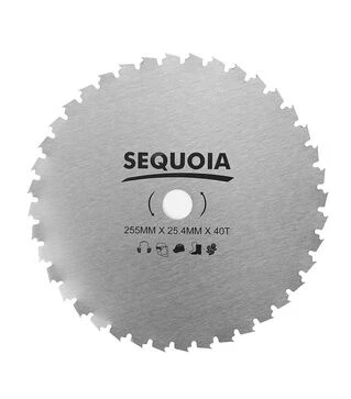 Нож для триммера SEQUOIA &Oslash;255х25,4 мм, 1,3 мм, 40-зубчатый, с напайками (GB40A-255-PRO)