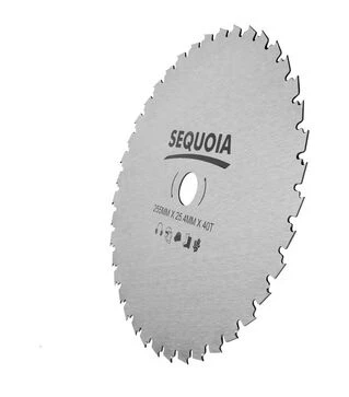 Нож для триммера SEQUOIA &Oslash;255х25,4 мм, 1,3 мм, 40-зубчатый, с напайками (GB40A-255-PRO)