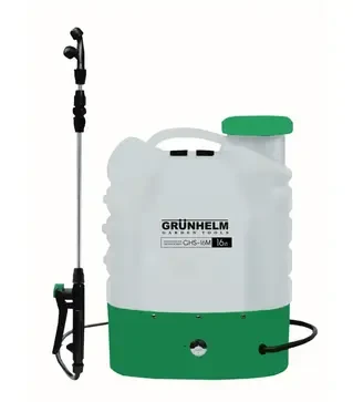 Опрыскиватель аккумуляторный Grunhelm GHS-16M 8АН/12V, 2-4бар, 16л (81441)