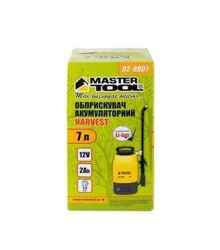 Опрыскиватель аккумуляторный MASTERTOOL Harvest, 7 л, 12В 2А*ч (92-9807)