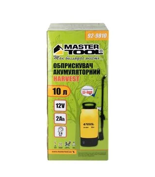 Опрыскиватель аккумуляторный MASTERTOOL Harvest, 10 л, 12В 2А*ч (92-9810)